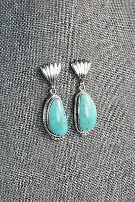 Turquoise and Sterling Silver Earrings - Sharon McCarthy