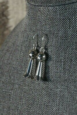 Navajo Sterling Silver Blossom Earrings - Phil Garcia - High Lonesome Trading