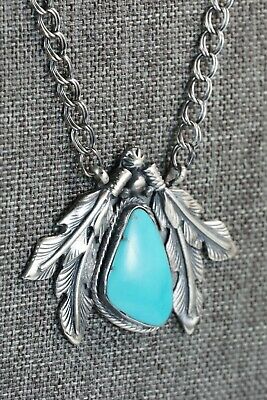 Navajo Turquoise & Sterling Silver Necklace - Annie Spencer