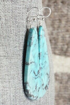 Turquoise & Sterling Silver Earrings - Ella Mae Garcia