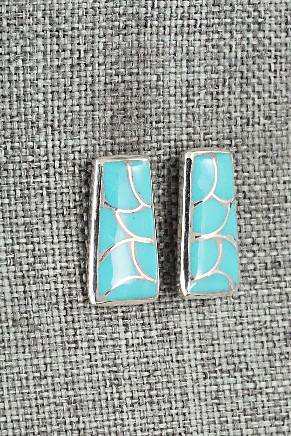 Turquoise & Sterling Silver Earrings - Orena Leekya