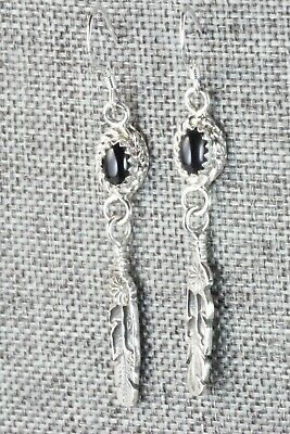 Onyx & Sterling Silver Earrings - Letricia Largo