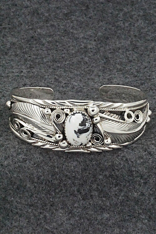 White Buffalo & Sterling Silver Bracelet - Davey Morgan