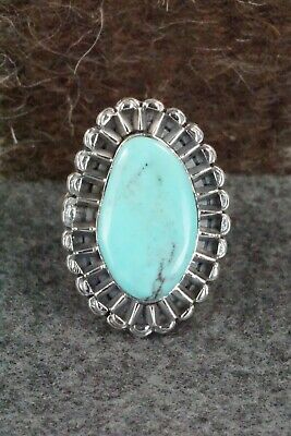 Turquoise & Sterling Silver Ring - Jimson Belin - Size 9.5