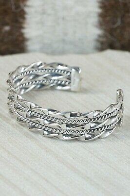 Navajo Sterling Silver Bracelet - Elaine Tahe