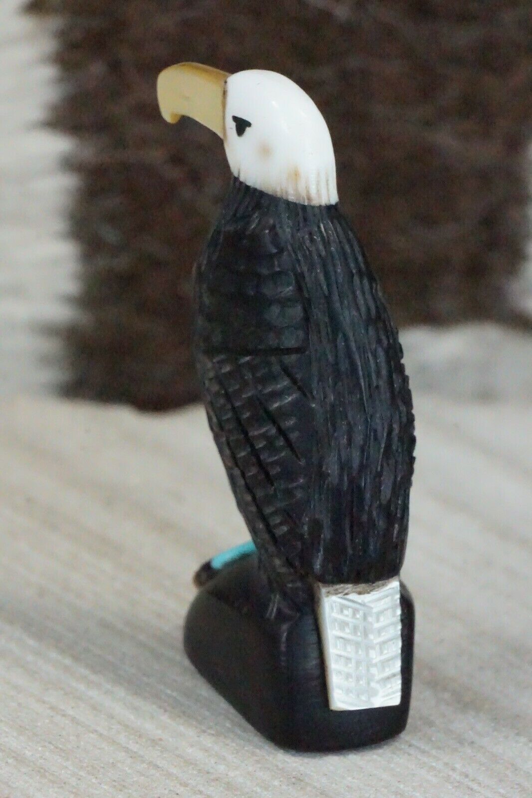 Eagle Zuni Fetish Carving - Darrin Boone - High Lonesome Trading