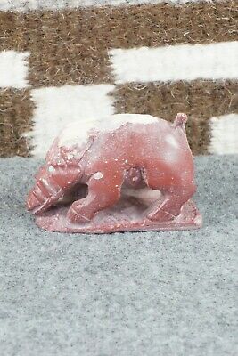 Boar Zuni Fetish Carving - Derrick Kaamasee