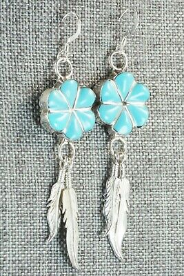 Turquoise & Sterling Silver Earrings - Jonathan Besselente