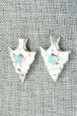 Turquoise & Sterling Silver Earrings - Mildred Parkhurst