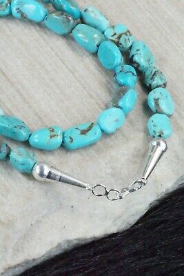 Turquoise & Sterling Silver Necklace - Navajo
