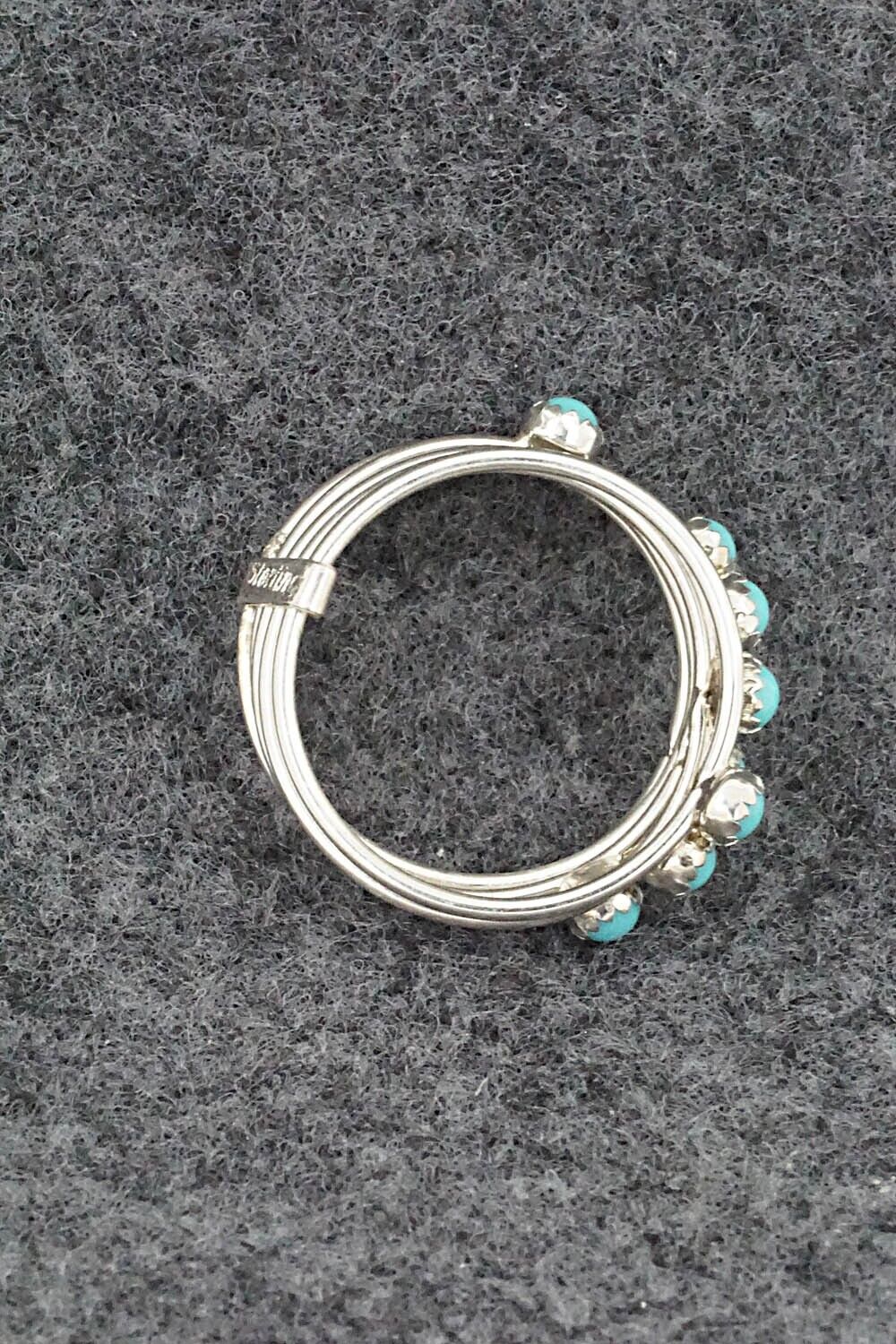 Turquoise & Sterling Silver Ring - Dorothy Yazzie - Size 5.5