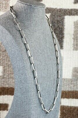 Navajo Sterling Silver Chain Necklace - Sally Shurley