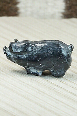 Pig Zuni Fetish Carving - Stanton Hannaweeke