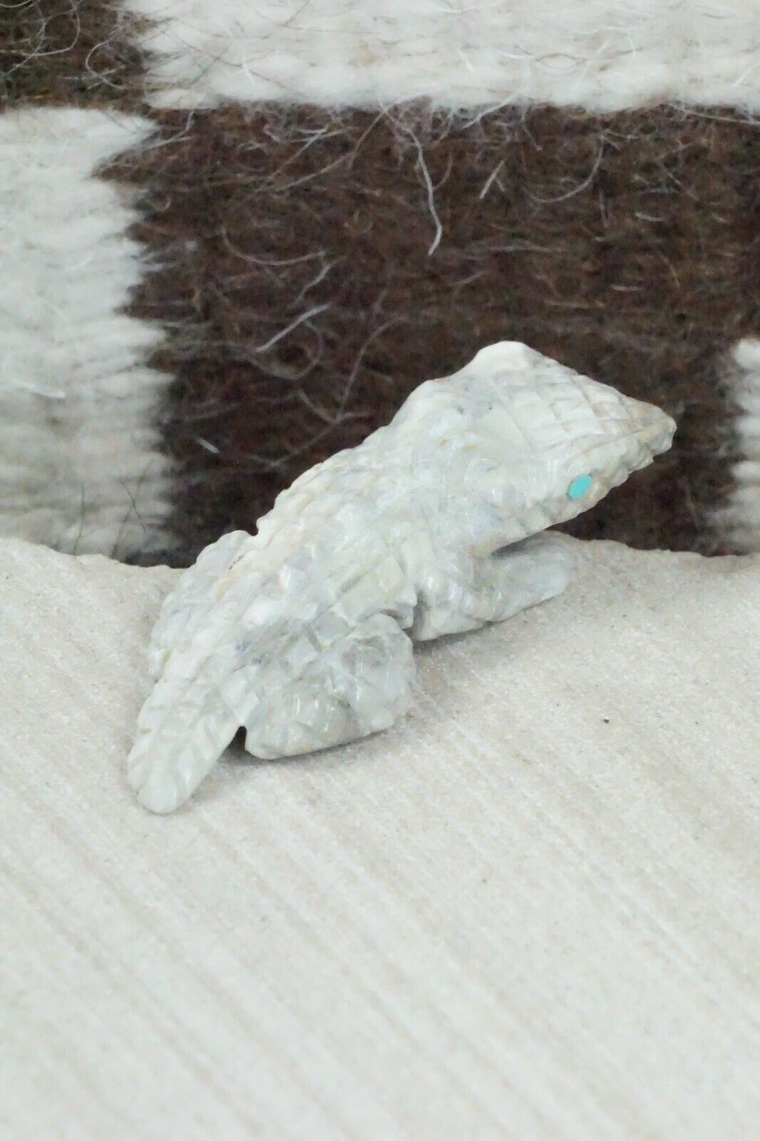 Horned Toad Zuni Fetish Carving - Jonas Hustito