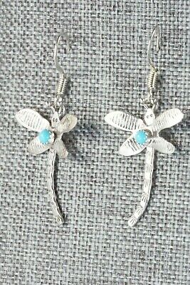 Turquoise & Sterling Silver Earrings - Darlene Platero