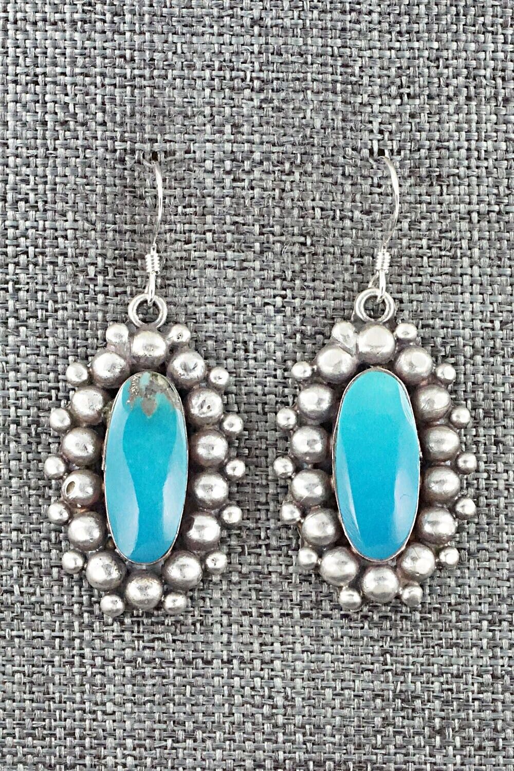 Turquoise & Sterling Silver Earrings - Freida Martinez