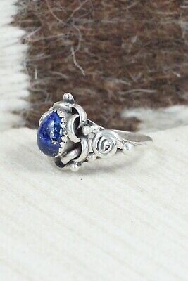 Lapis & Sterling Silver Ring - Maritta Martinez - Size 7.5
