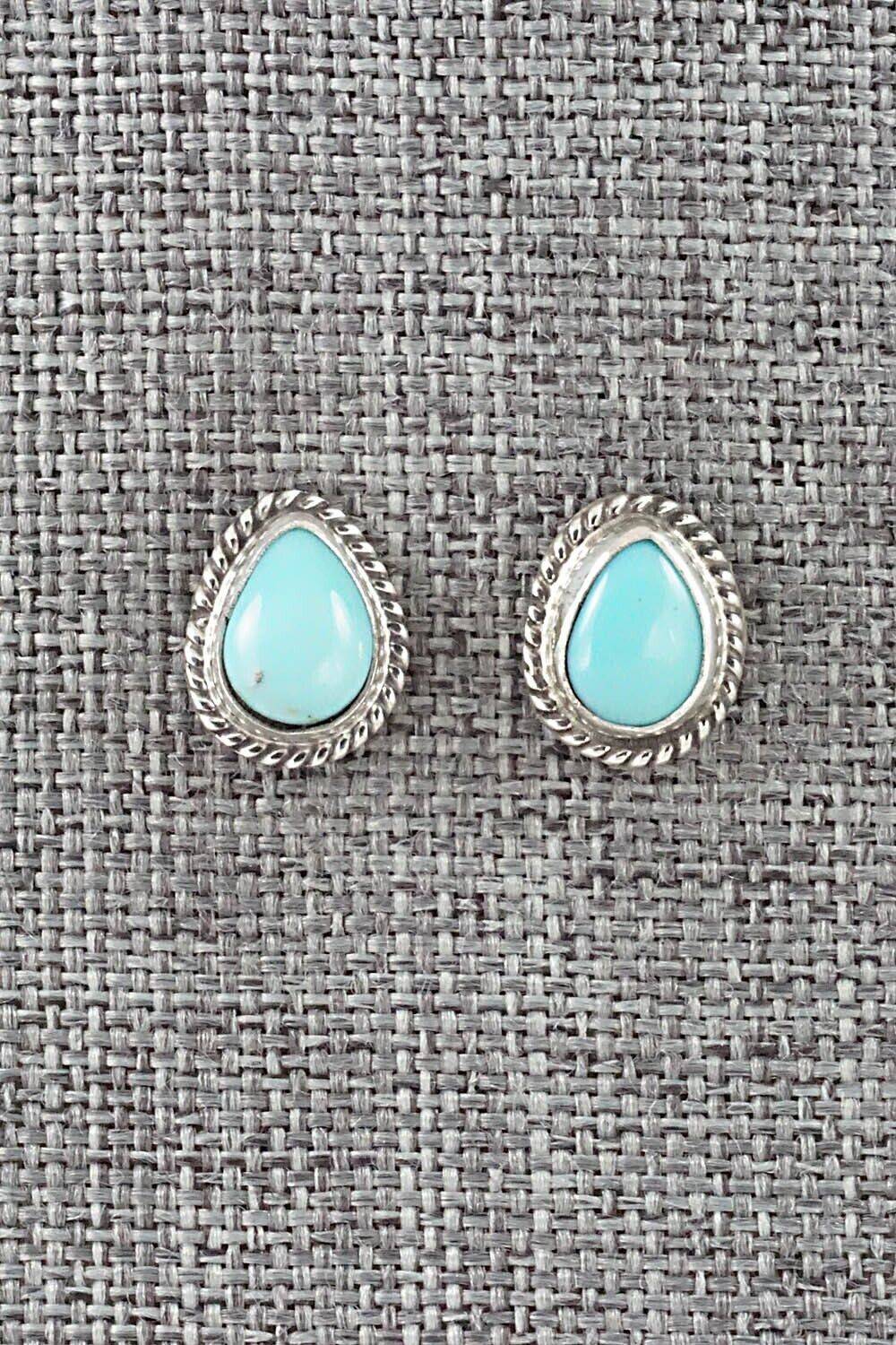 Turquoise & Sterling Silver Earrings - Rosemary Saunders