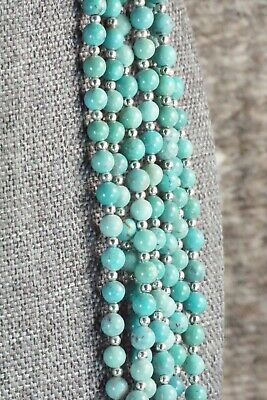 Turquoise & Sterling Silver Necklace - Rita Montoya