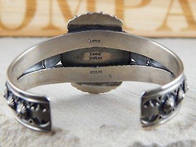 Navajo Turquoise & Sterling Silver Bracelet - Derrick Gordon - High Lonesome Trading
