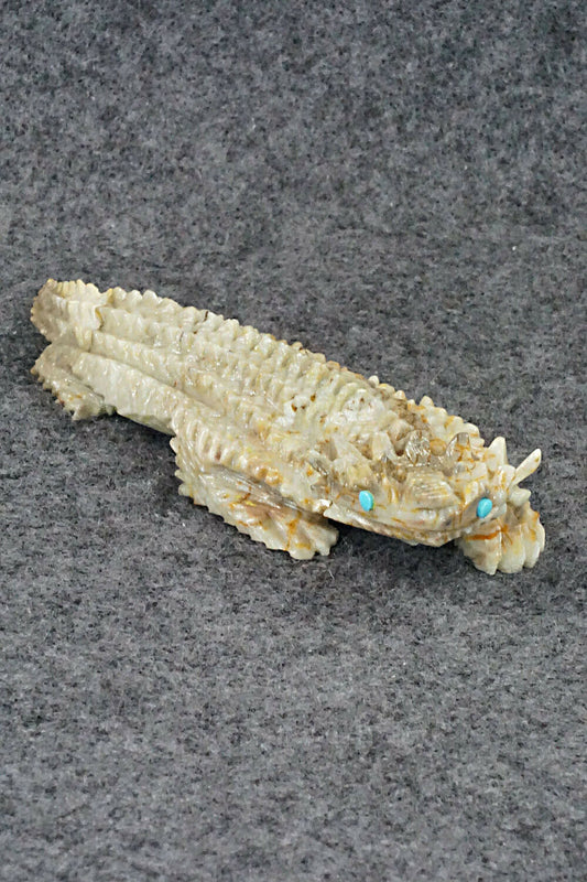 Horned Toad Zuni Fetish Carving - Alvin Haloo