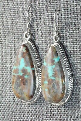 Turquoise & Sterling Silver Earrings - Isabelle Yazzie