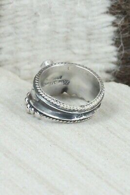 Turquoise & Sterling Silver Ring - Tom Lewis - Size 10