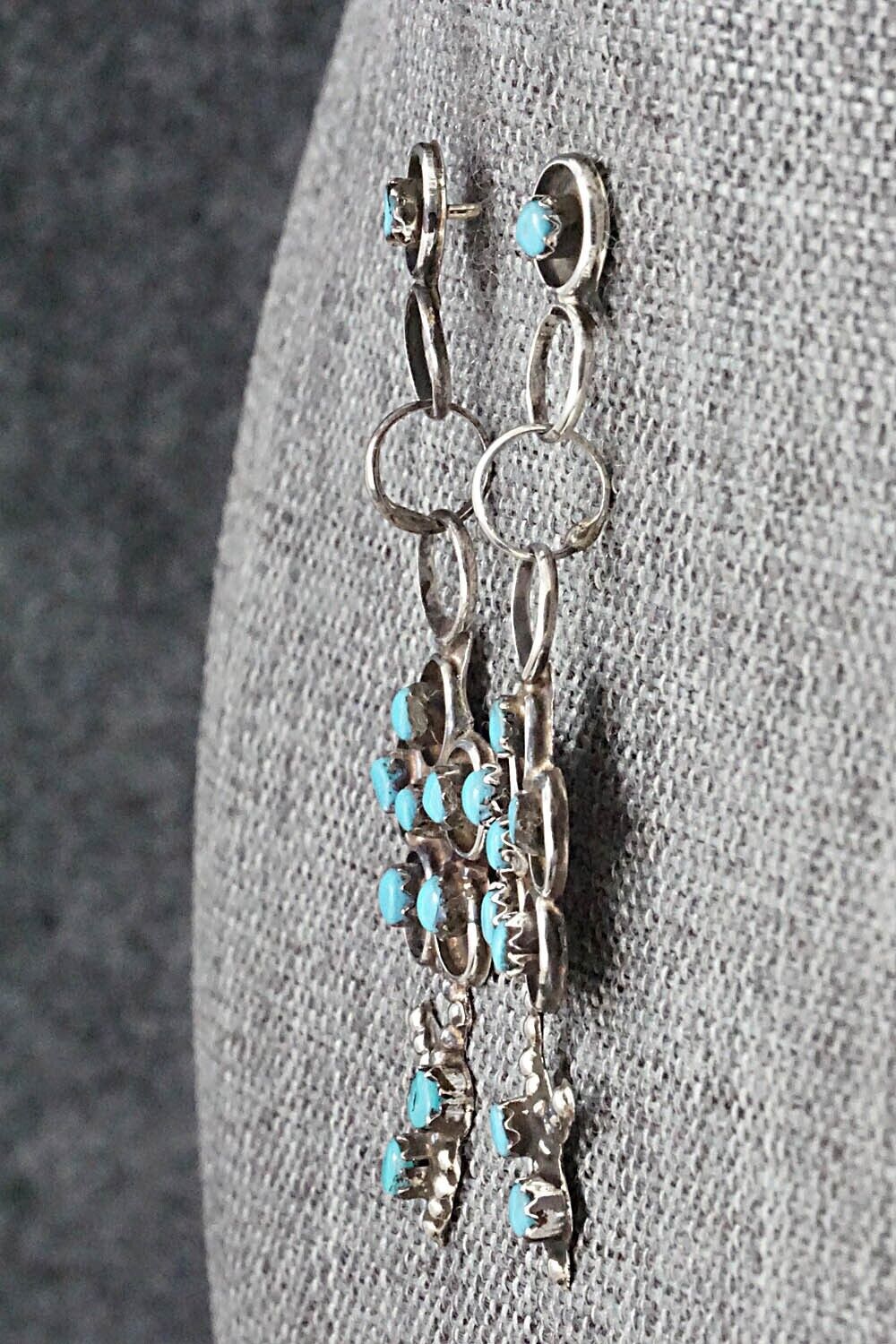 Turquoise & Sterling Silver Earrings - Marlon Quam