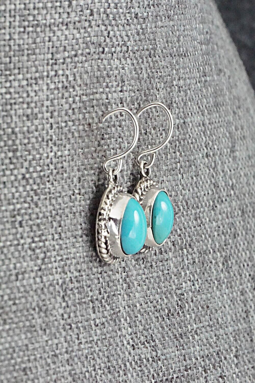 Turquoise & Sterling Silver Earrings - Rosemary Saunders