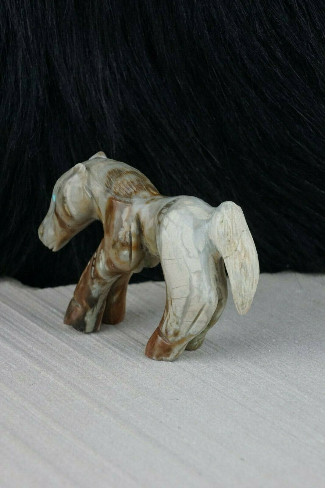 Horse Zuni Fetish Carving - Jonas Hastito - High Lonesome Trading