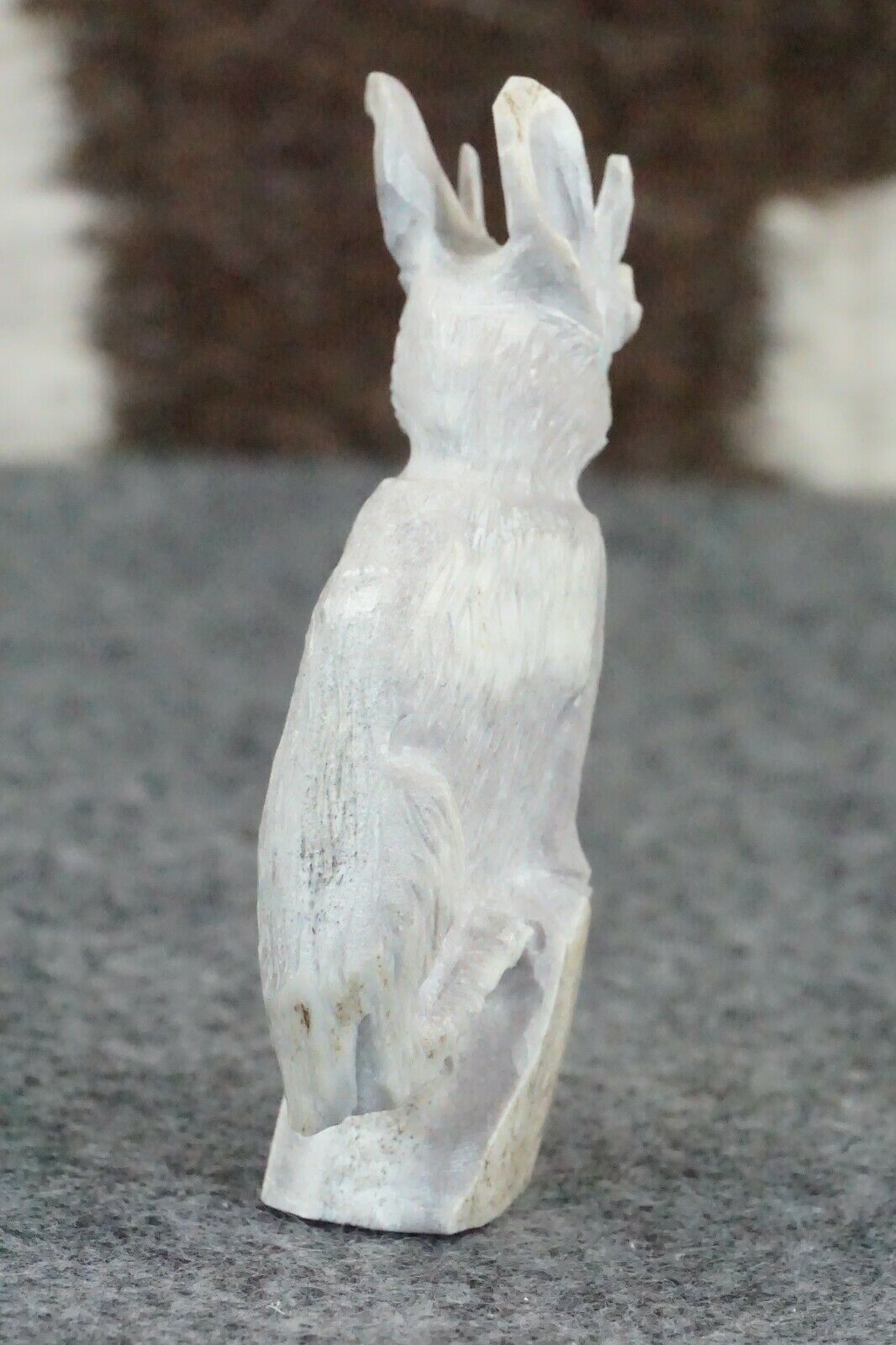 Jackalope Zuni Fetish Carving - Chris Peina - High Lonesome Trading