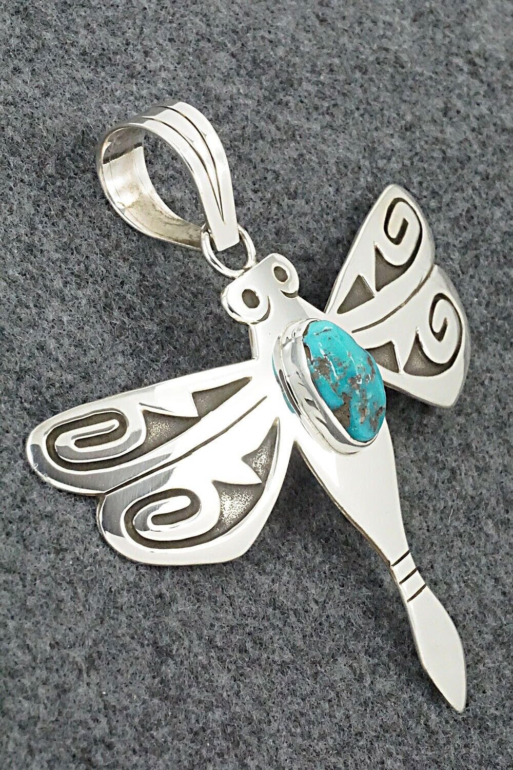 Turquoise & Sterling Silver Pendant - Sonny Gene