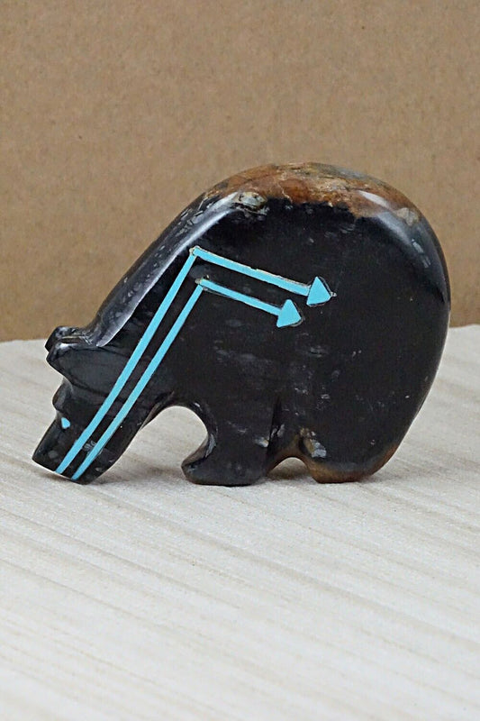 Bear Zuni Fetish Carving - Rodney Laiwakete