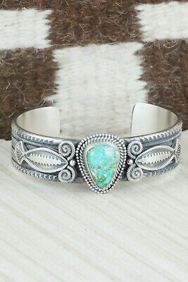 Kingman Turquoise & Sterling Silver Bracelet - Michael Calladitto