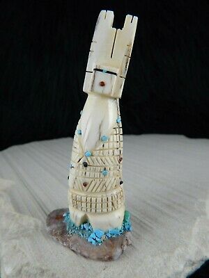 Corn Maiden Zuni Fetish Carving - Carl Etsate - Zuni Maiden Carving - High Lonesome Trading