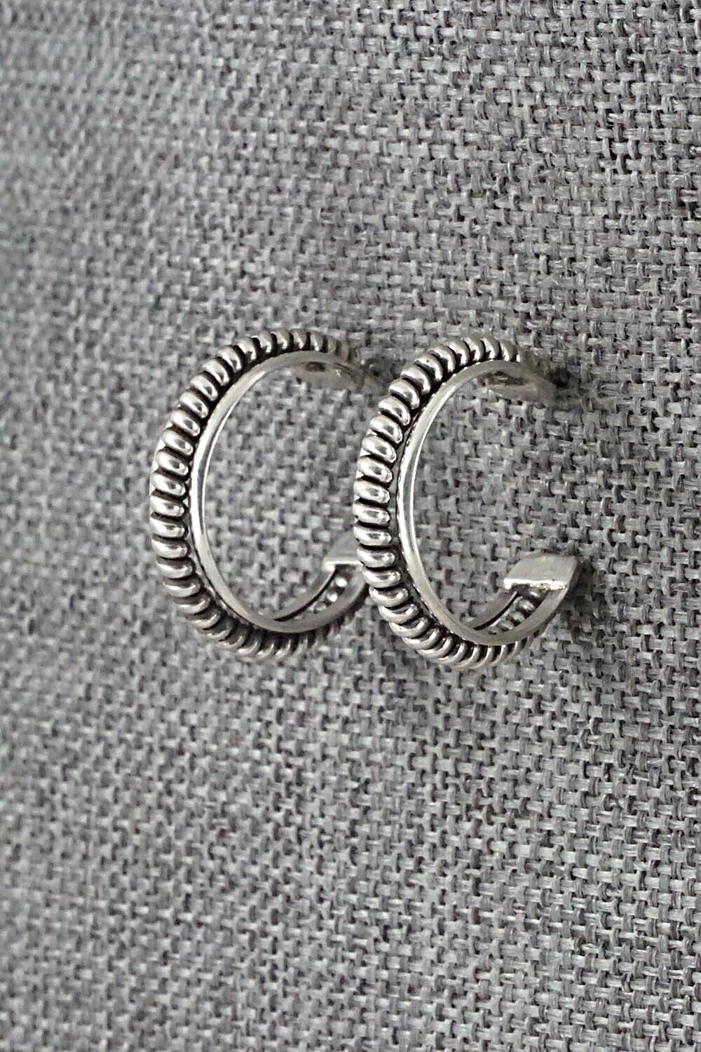 Sterling Silver Hoop Earrings - Elaine Tahe