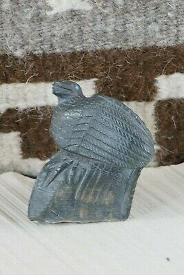 Crow Zuni Fetish Carving - Derrick Kaamasee - High Lonesome Trading
