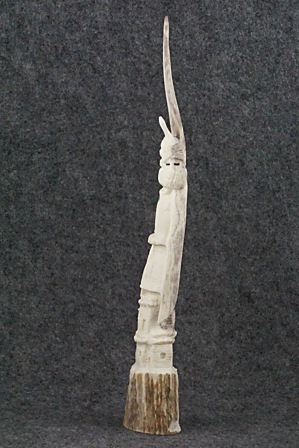 Shalako Dancer Zuni Fetish Carving - Maxx Laate