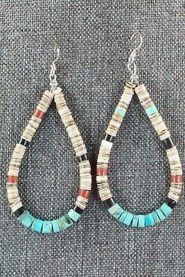 Multi Stone & Sterling Silver Earrings - Torevia Crespin