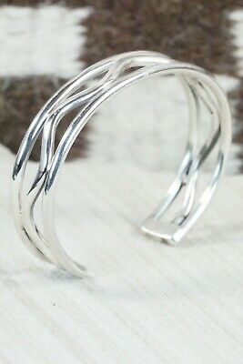 Navajo Sterling Silver Bracelet - Elaine Tahe