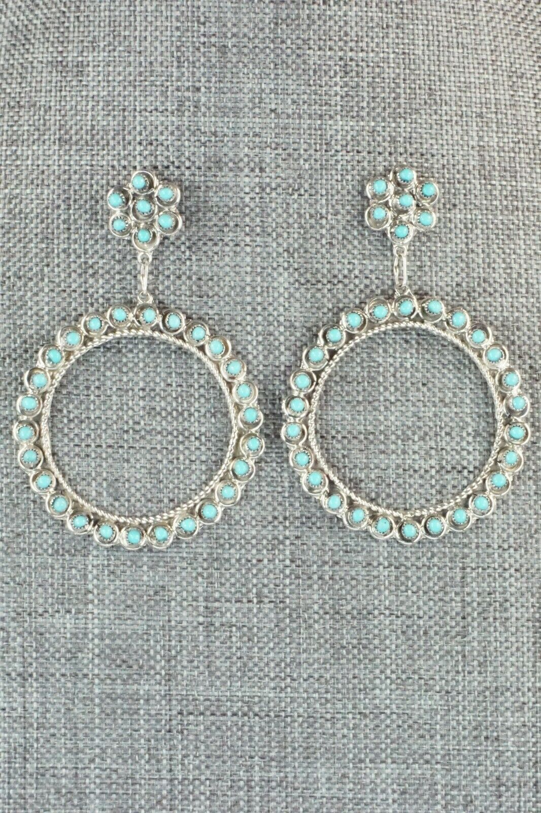 Turquoise & Sterling Silver Earrings - Waylon Johnson