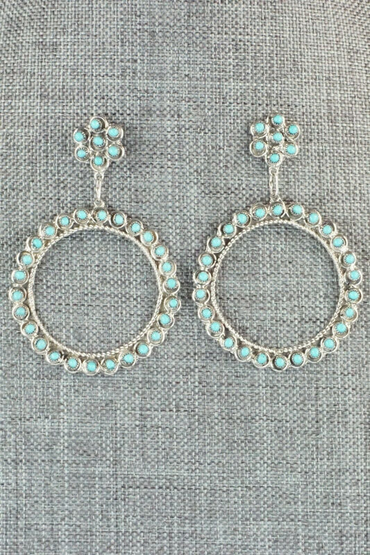 Turquoise & Sterling Silver Earrings - Waylon Johnson