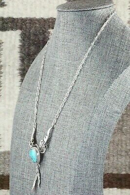Turquoise & Sterling Silver Necklace - Lee Shorty