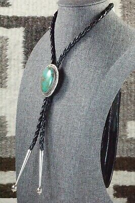 Turquoise & Sterling Silver Bolo Tie - Alvin Joe
