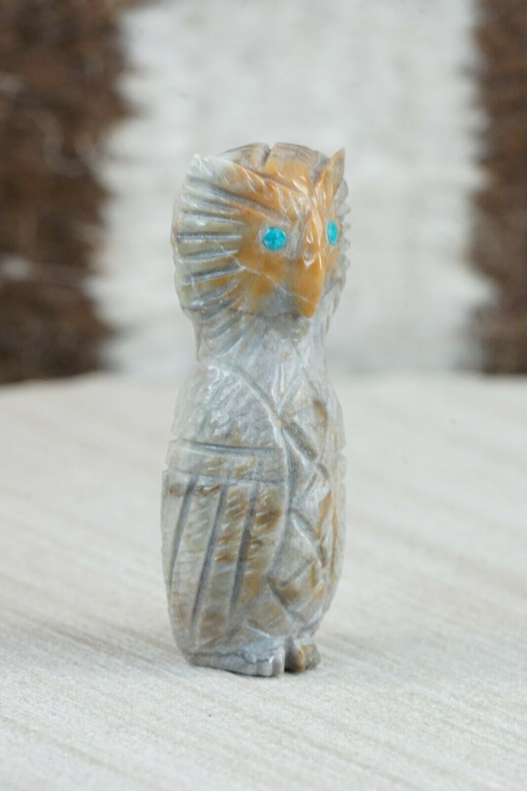Owl Zuni Fetish Carving - Jonas Hastito
