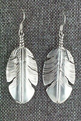 Sterling Silver Feather Earrings - Ben Begay