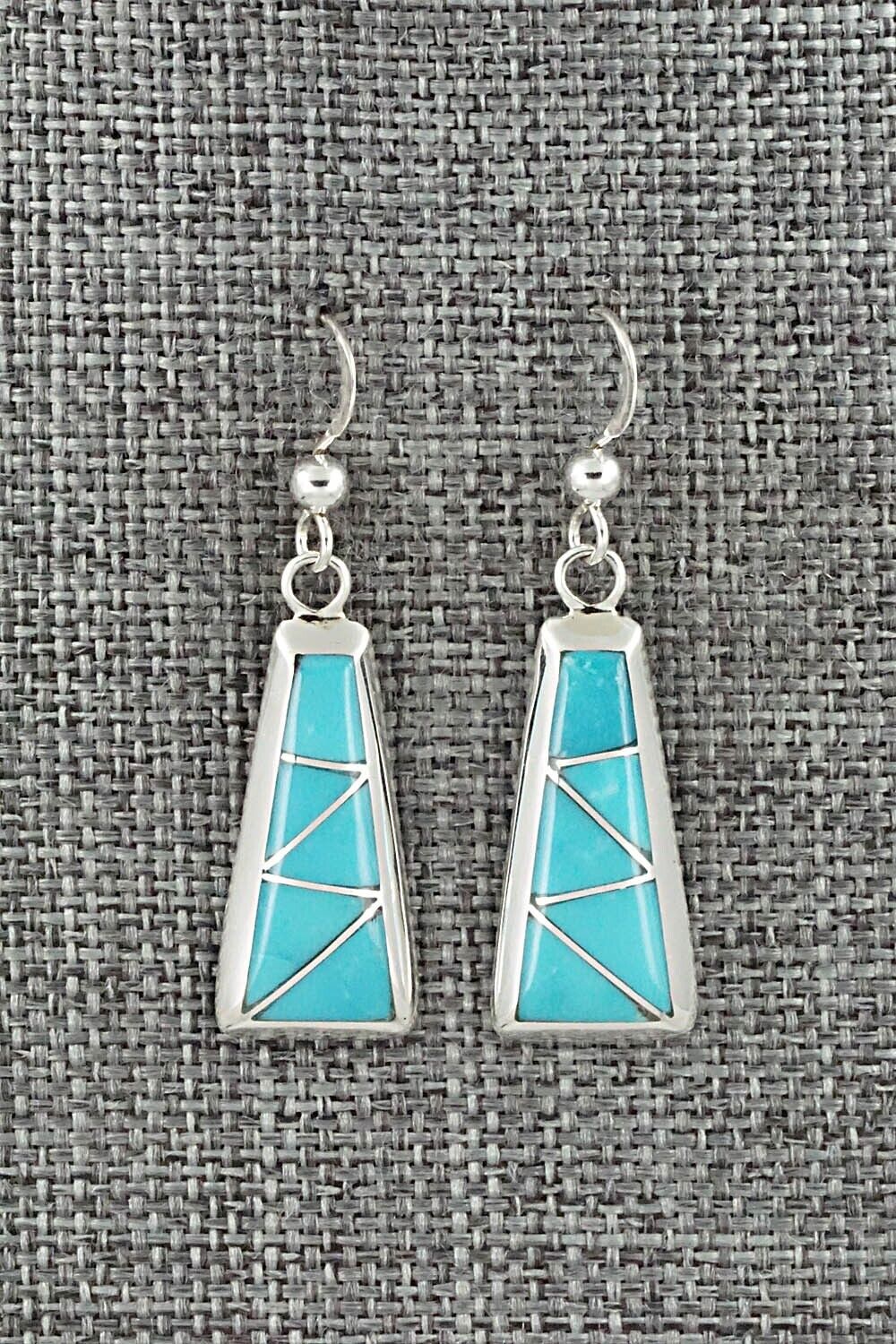 Turquoise & Sterling Silver Earrings - Stewart Tucson