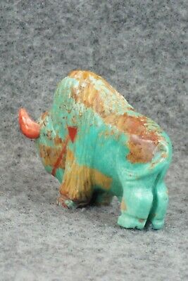 Buffalo Zuni Fetish Carving - Andres Quandelacy
