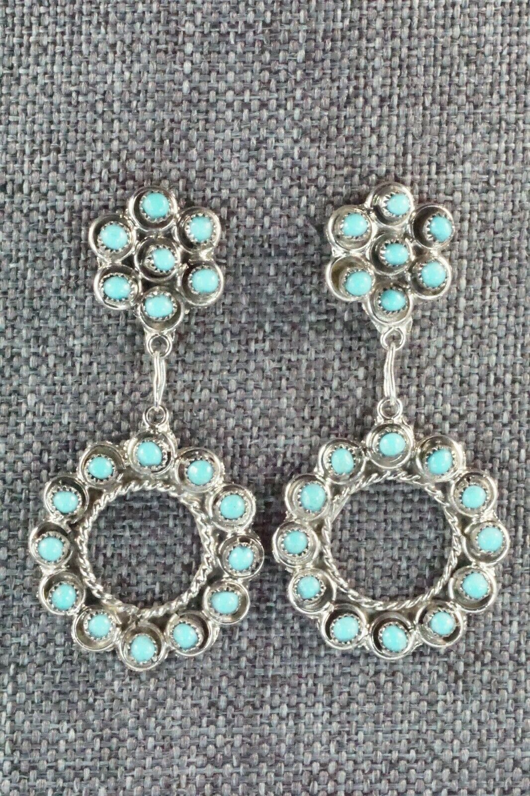 Turquoise & Sterling Silver Earrings - Waylon Johnson