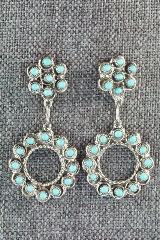 Turquoise & Sterling Silver Earrings - Waylon Johnson